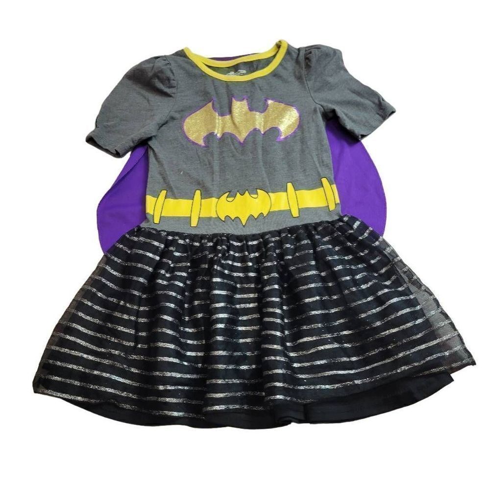 DC Superhero Batgirl dress with cape 4/5